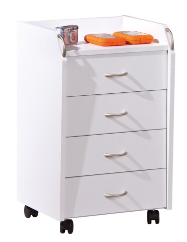 Rollcontainer >Pronti< (BxHxT: 40x65x36 cm) in weiß - 40x65x36 (BxHxT)