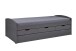 Funktionsbett >Lena< (BxHxT: 205x63x98 cm) in Grau aus Holz - 205x63x98 (BxHxT)