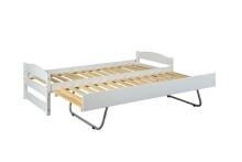 Funktionsbett >Vindas< (BxHxT: 209x62x97 cm) in Weiss - 209x62x97 (BxHxT)