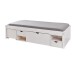 Funktionsbett >TILL< in Weiss aus Massivholz - 209x47,5x96cm (BxHxT)