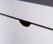 Funktionsbett >TILL< in Weiss aus Massivholz - 209x47,5x96cm (BxHxT)