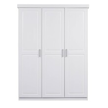 Kleiderschrank >Magnus< (BxHxT 140 x 190 x 55 cm) in Weiss - 140x190x55 (BxHxT)