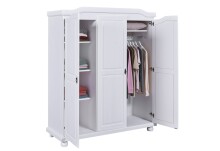 Kleiderschrank >Bastian< (BxHxT 150 x 180 x 56 cm) in Weiss - 150x180x56 (BxHxT)
