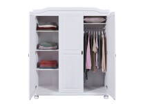 Kleiderschrank >Bastian< (BxHxT 150 x 180 x 56 cm) in Weiss - 150x180x56 (BxHxT)