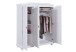 Kleiderschrank >Bastian< (BxHxT 150 x 180 x 56 cm) in Weiss - 150x180x56 (BxHxT)