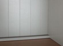 Buffet >Luzerna< (BxHxT 131 x 190 x 45 cm) in Grau/Sepia-braun