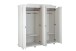 Kleiderschrank >Isny< (B/H/T 197 x 198 x 60 cm) in weiß - 197x198x60 (BxHxT)