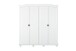 Kleiderschrank >Isny< (B/H/T 197 x 198 x 60 cm) in weiß - 197x198x60 (BxHxT)