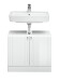 Waschbeckenunterschrank >Quickset 955< (BxHxT: 65x54x33 cm) in Weiß hochglanz