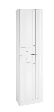 Hochschrank >Quickset 955< (BxHxT: 50x188,5x33 cm) in Weiß Hochglanz