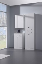 Hochschrank >Quickset 955< (BxHxT: 50x188,5x33 cm) in Weiß Hochglanz