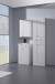 Hochschrank >Quickset 955< (BxHxT: 50x188,5x33 cm) in Weiß Hochglanz