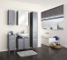 Waschbeckenunterschrank >Quickset 327< (BxHxT: 60x53x33 cm) Anthrazit Hochglanz