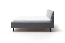 Polsterbett >Frieda< (LxB: 200x180 cm) in Ocean aus Stoff - 200x180cm (LxB)