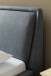 Polsterbett >Frieda< (LxB: 200x180 cm) in Ocean aus Stoff - 200x180cm (LxB)