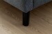 Polsterbett >Frieda< (LxB: 200x180 cm) in Ocean aus Stoff - 200x180cm (LxB)