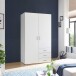 Kleiderschrank >Harry< ((BxHxT) 100x176x52 cm) in Weiß - 100x176x52cm (BxHxT)