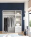 Kleiderschrank >Harry< ((BxHxT) 150x176x52 cm) in Weiß - 150x176x52cm (BxHxT)