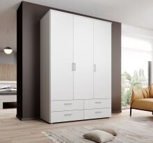 Kleiderschrank >Spazio< in Weiß -...