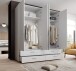 Kleiderschrank >Spazio< in Weiß - 183,1x198,6x48cm (BxHxT)