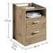 Nachtkommode >Lumo< in Artisan Eiche - 46x67x42cm (BxHxT)