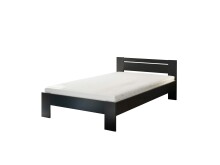 Bett >Cannes< in Schwarz - 125x71x204cm (BxHxT)
