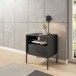 Nachtkommode >Ines< in Graphit - 53,6x56,2x39cm (BxHxT)