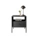 Nachtkommode >Ines< in Graphit - 53,6x56,2x39cm (BxHxT)