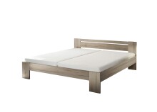 Bett >Cannes< in Eiche San Remo hell - 185x71x204cm...