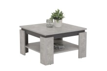 Couchtisch >TIM< in Beton/anthrazit aus Holzwerkstoff - 68x41x68cm (BxHxT)
