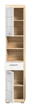 Hochschrank >Lambada< in sonoma eiche hell/weiß - 37x191x31cm (BxHxT)