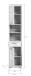 Hochschrank >Lambada< in sonoma eiche hell/weiß - 37x191x31cm (BxHxT)