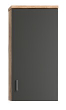 Wandhängeschrank >Grado< in nox oak - 37x75x25cm (BxHxT)