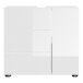 Waschbeckenunterschrank >Vira< in weiß/weiß hochglanz - 60x56x34cm (BxHxT)