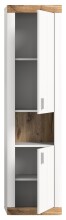 Hängeschrank >Laredo< in weiß/weiß matt - 45x172x30cm (BxHxT)