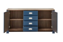 Sideboard >Dijon< in Parisian Blue Nachbildung -...