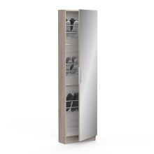 Schuhschrank >Goswin< in Sonoma Eiche - 50x180,5x20cm (BxHxT)