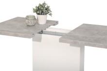 Säulen-Esstisch >Köln< in Beton-Optik - 150x76x70cm (BxHxT)