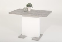 Säulen-Esstisch >Köln< in Beton-Optik - 150x76x70cm (BxHxT)