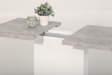 Säulen-Esstisch >Köln< in Beton-Optik - 150x76x70cm (BxHxT)