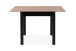 Esstisch >Coburg< ausziehbar 120cm, Artisan Eiche / schwarz - 80/120x76,5x80cm (BxHxT)