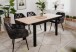 Esstisch >Coburg< ausziehbar 160cm, Artisan Eiche / Schwarz - 120/160x76,5x70cm (BxHxT)