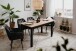 Esstisch >Coburg< ausziehbar 180cm, Artisan Eiche / Schwarz - 140/180x76,5x80 (BxHxT)