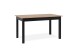 Esstisch >Coburg< ausziehbar 180cm, Artisan Eiche / Schwarz - 140/180x76,5x80 (BxHxT)