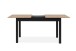 Esstisch >Coburg< ausziehbar 180cm, Artisan Eiche / Schwarz - 140/180x76,5x80 (BxHxT)