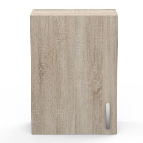Wandhängeschrank >Paprika< in SONOMA EICHE/BETON     - 50x70x30cm (BxHxT)