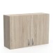Wandhängeschrank >Paprika< in SONOMA EICHE/BETON     - 100x70x30cm (BxHxT)