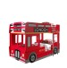 Autobett >Autobett< in Rot aus MDF - 215x132x96cm (BxHxT)