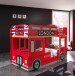 Autobett >Autobett< in Rot aus MDF - 215x132x96cm (BxHxT)