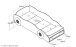 Autobett >Autobett< in Rot aus MDF - 175x48x78cm (BxHxT)